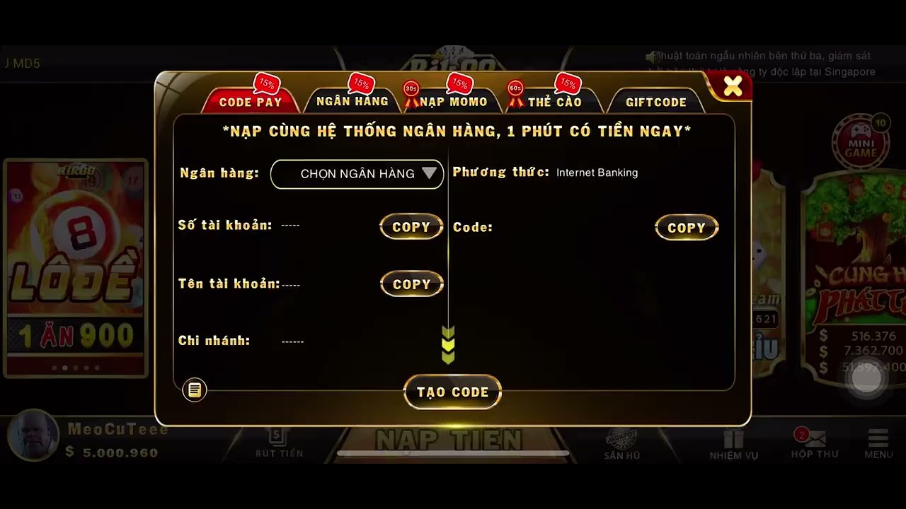 Hướng dẫn Nạp Tiền nhà cái Rik88 - Cách Thực Hiện Đơn Giản và Nhanh Chóng Câu hỏi thường gặp khi nạp tiền nhà cái Rik88